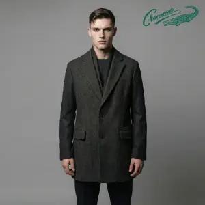 [TAG가 580,000] 크로커다일 공식 남성 울 하프 코트