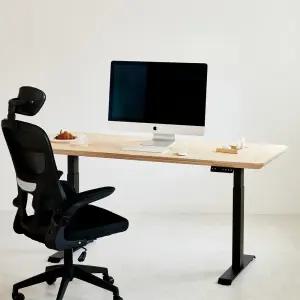 밀랑 핀치 모션데스크 자작원목 책상 테이블 스탠딩 높이조절 3sizes 6colors