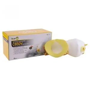 크린탑 방진마스크 C650VWB 10개입 산업용용 산업용마스크 방진마스크 안면부여과식