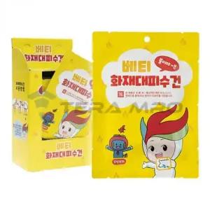 어린이 방연 손수건 10개입 화재대피 화재용 화재대피마스크 화재대피용 방연손수건