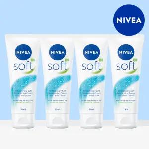 니베아 소프트 리프레싱 모이스춰라이징 크림 75ml 4개