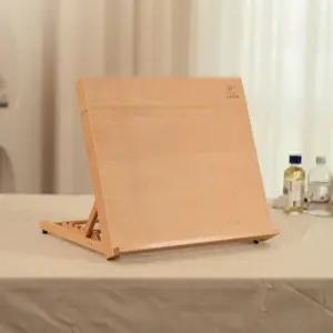 테이블 조절 화판 책상이젤 드로잉 접이식 미술 각도 원목 디자이너