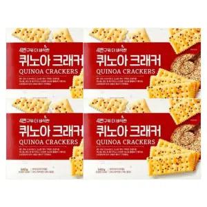 4번구워 더 바삭한 퀴노아 크래커 대용량 개별포장쿠키 340g x 4개