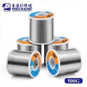 무연납 실납 납땜 와이어 메카닉 HX-T100 500g 마일드 로진 코어 0.5mm 0.6mm 0.8mm 1mm 1.2mm 아이폰 호환