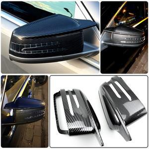 탄소 섬유 사이드 미러 커버 캡 추가 벤츠 호환 W204 W212 W176