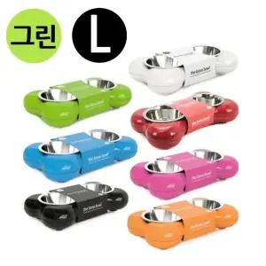 고품질 패션쌍식기 식기 뼈다귀 L 그린 강아지 (WFJQJWN)