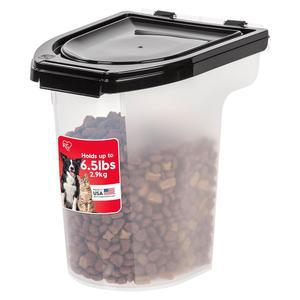 IRIS USA 웨더프로 밀폐 애완동물 사료 보관 용기 최대 6 5파운드 개 고양이 및 새 사료용 간식 상자 신선
