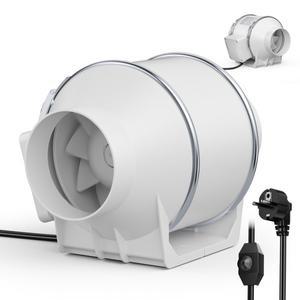 4인치 덕트 팬, 220V 40W 배기 파이프 팬 환기 인라인 송풍기 저소음