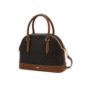 갤러리아 DCBA6E861W3 닥스 브라운 바넷 DD패턴 가죽배색 토트백