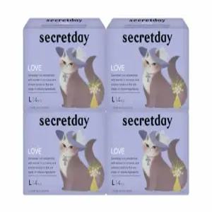 [시크릿데이] 러브 생리대 날개형 대형 4팩 14P 국내제조