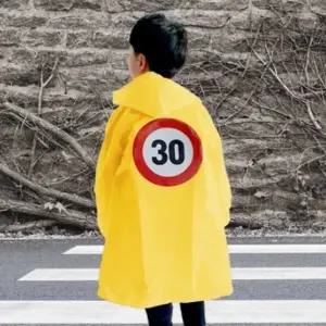 어린이 안전 레인코트 아기 우비 유아 방수 비옷 (WFJ6VTG)