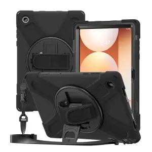갤럭시탭 A11 플러스 케이스 라운드 스트랩 아머 케이스 어깨끈 핸드스트랩