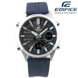 카시오 에디피스 100M 방수 아날로그+디지탈 투타임 손목시계 EFV-C120P-1A2