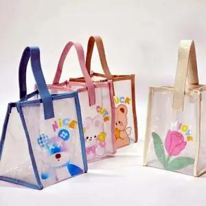 수영가방 미니 PVC 보틀백 비치백 캐릭터 4Color 사각