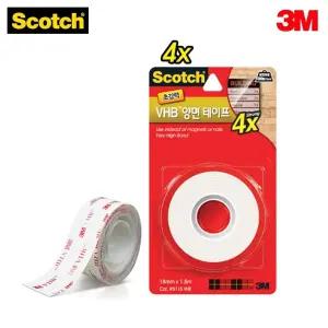 3M 스카치 초 강력 VHB 양면 테이프 5115 (18mmx1.5m) 3M 스카치 초강력 다용도 VHB