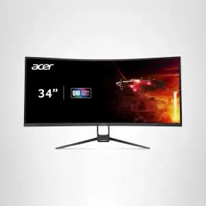 Acer Nitro 34인치 UWQHD 3440 x 1440 1000R 커브드 PC 게이밍 모니터 AMD 프리싱크 프리미엄 최대 180Hz