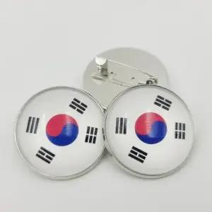 한국 국기 태극기 마크 뱃지 여행 브로치 (WFK907I)