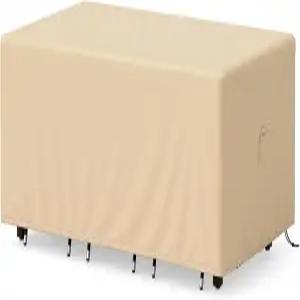 탱쿨라 파티오 가구 커버 패딩 핸들 및 클릭 클로징 스트랩이 있는 야외 테이블 방수 에어 벤트 헤비 듀티