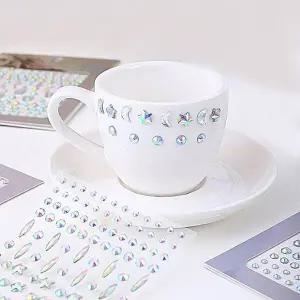 물방울스티커 하트스티커 다용도 네일 큐빅 문자 (WFK9D53)