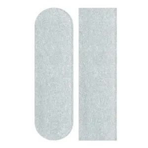 주지하이 실버 텍스처 스케이트보드 그립 테이프 44x10인치 미끄럼 방지 방수 사포 그립테이프 시트 스티커