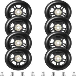 8팩 인라인 스케이트 휠 러기지 캐리어 교체 80mm 롤러 하키 블레이드 휠(여자 및 남자 스케이팅용 ABEC-7