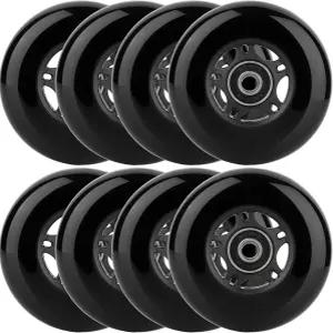 휠컴 인라인 스케이트 휠 실외 및 실내 블레이드 롤러 85a 하키 스쿠터 수하물 수리용 베어링 ABEC-9 64mm