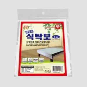 하니 다용도 비닐 식탁보 5매입 (88cm X 126cm) W9856C4