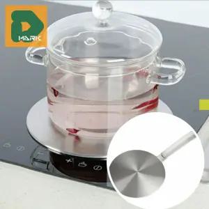 열전달용 인덕션플레이트 20cm 스테인리스 받침 도구 가열판 조리 어댑터형 열전도판 주방 보조 도구