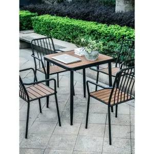 야외 테이블세트 카페 안뜰 라탄 의자 철제 정원