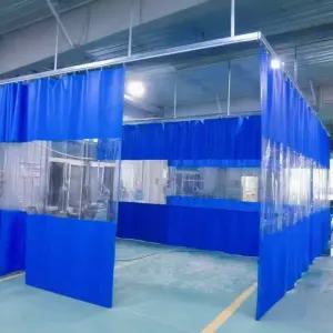 PVC 커튼 대형 방풍 비닐 투명 바람막이 세차장 공장