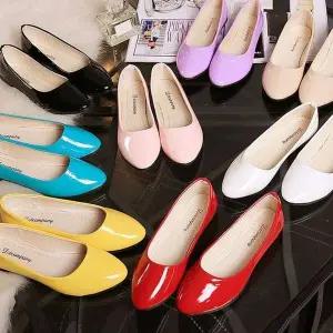 [하프클럽/]에나멜 여자단화 캐주얼 여름 로퍼플랫슈즈