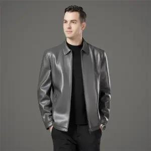 남자 캐주얼 점퍼 블루종항공 항공 하이닝 리얼 가죽옷 추동 기모 보온 코트 고급 양가죽 자켓 힛템