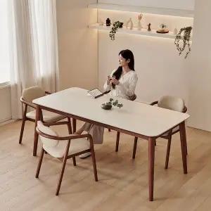 [신세계라이브쇼핑]동서가구 로라 6인용 원목 세라믹 식탁 세트 1800 (의자4) DF927589