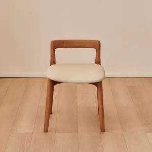 [신세계라이브쇼핑]동서가구 로라 PU 원목 식탁 보조 의자 스툴 DF927581