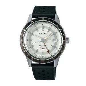 [세이코알바]세이코 프레사지 남성 남자 블랙 실버 오토매틱 가죽시계 SSK011J1