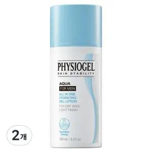 피지오겔 아쿠아 옴므 기초 스킨케어 포맨 올인원 하이드레이팅 젤 로션 100ml 2개
