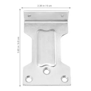 2Pcs 도어 클로저 평행 플레이트 가정 보호를 내구성 있고 맥세이프한 액세서리 장기간 사용 도어 클로저