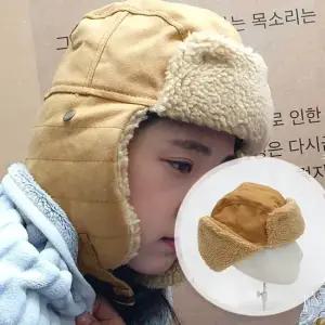 귀달이 방한모 뽀글이 군밤모자 브라운 군밤장수 트루퍼햇