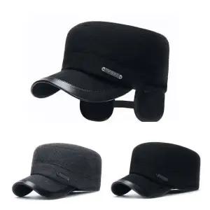남성 겨울 패션 스포츠 라벨 귀달이 군모 모자 방한모