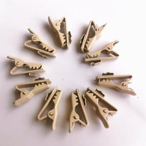 10개 고 공장가 라발리에 마이크 클립 칼라 케이블 홀더 (베이지  블랙 색상 선택 가능)