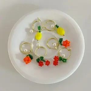 비즈 귀걸이 후르츠 링 이어링 여름 패션 악세사리 (WFKBNMN)