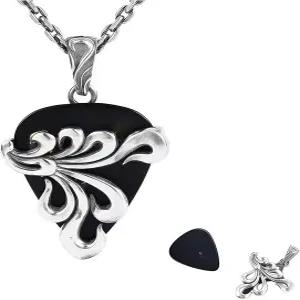 기타 피크 홀더 목걸이 (컬러풀한 3개 포함) - 베이스 우쿨렐레 연주자용 보관