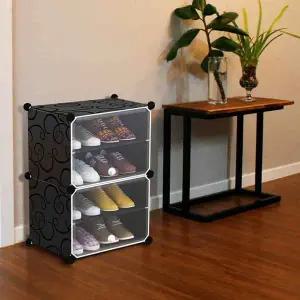 [하프클럽/]센시엠 무한확장 조립식 신발장 와이드 4단 신발장