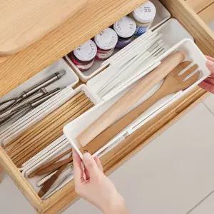 주방 책상 서랍 길이 조절 수납 다용도 정리 함 1P 수납정리함 서랍정리함