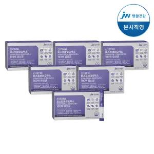 JW중외제약 신(SYN) 퍼스트바이오틱스 프리바이오틱스 프로바이오틱스 100억 유산균 30포 6개