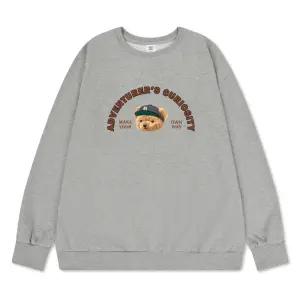 기모 오운 웨이 오버핏 남여공용 맨투맨 4컬러