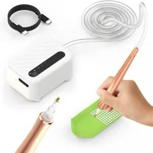 전기 다이아몬드 페인팅 펜 아트 진공 3가지 흡입 모드 페인트 키트 액세서리 저장 트레이 충전식 배터리