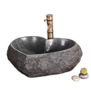 스톤 세면대 리조트 간이 호텔 공원 돌 개수대