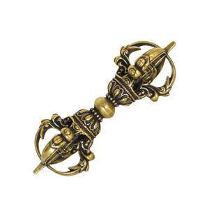 황동 금강저 티베트 불교용품 주역 수행 스몰 수호 운세 점괘 (길이 불교 펜던트 액운