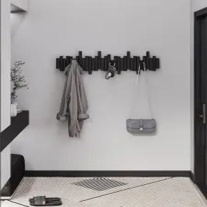 피아노키 벽걸이 후크 무타공 옷걸이 모자걸이 현관 행거